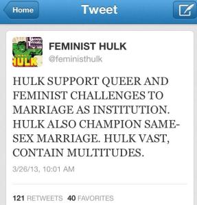 hulk on same-sex marriage